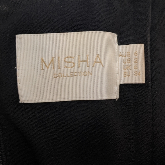 MISHA Off the Shoulder Sheath Black Dress - Picture 7 of 13